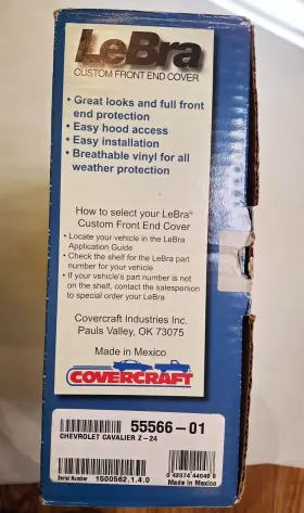 55566-01 Lebra Le Bra Front End Cover For Cavalier Never Used #3