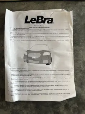 551112-01 Libra Lebra - 551112 -01 Chevrolet Aveo Sedan Custom Fit Front End Cover #2