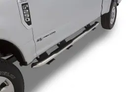 22690910 Lund Stainless Steel Polished 3 Inch Round Bent Nerf Bars For 2019 Ford #2