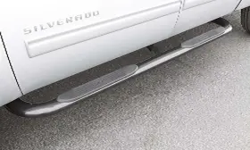 23288964 Lund 4 In Oval Bent Nerf Bars Stainless Steel Polished Step Bar