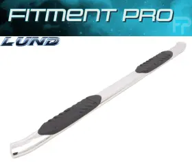 23710689 Lund Double Cab 5 Inch Oval Curved Nerf Bars For 19-26 Silverado Gmc Sierra Dbl