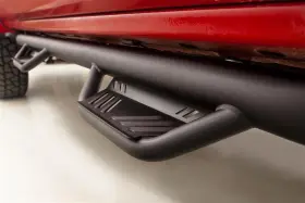 34641349 Lund Black Steel Terrain Hx Step Nerf Bars For 2015-2018 Dodge Ram 1500