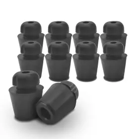 Qph8124 Lyxheth 10pcs Car Door Bumper Shock Absorbers 0.66 0.51 0.39 Inches Black
