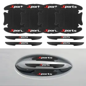 Qph8348 Lyxheth 8pcs Car Door Protector Sports Handle Scratch Black