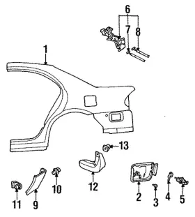 Bc1m-50-491a Mazda Genuine Stone Guard