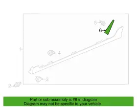 D01g-50-4p2 Mazda Genuine Rocker Molding Guard #2