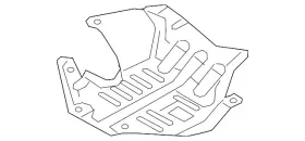 Kd53-56-393a Mazda Oem New 2016-2020 Cx9 Grand Touring Signature Rear Shield With Awd Kd5356393a