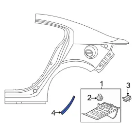Bhs2504p2 Mazda Oe For 3 2014-2018 Rear Right Stone Guard