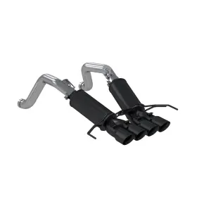 S7030blk Mbrp Exhaust 3 Dual Muffler Axle Back With Quad 4 Inch Wall Tips Black