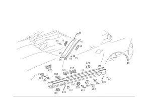 170-584-00-55 Mercedes-benz Genuine Adhesive Film