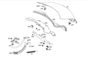 177-989-00-00 Mercedes-benz Genuine Adhesive Film