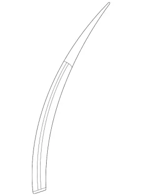 213-885-22-04-7c45 Mercedes-benz Genuine Protective Strip