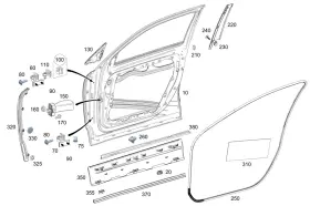 Mercedes-benz 247-720-97-03 Genuine Mercedes-benz Cover Strip
