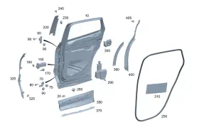 Mercedes-benz 247-730-18-04 Genuine Mercedes-benz Cover Strip