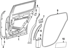 Mercedes-benz 247-730-50-03 Genuine Mercedes-benz Door Edge Guard