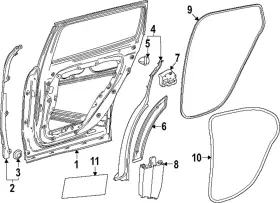 247-730-72-03 Mercedes-benz Genuine Rear Cover