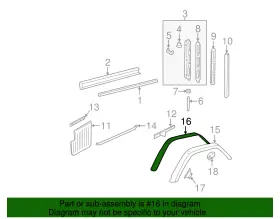 463-882-01-48 Mercedes-benz Genuine Wheel Flare Protector #2