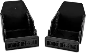 Bnsdbr21rsbk Mishimoto Borne Off-road Rear Shock Skid Plates For 21 Ford Bronco #2