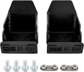 Bnsdbr21rsbk Mishimoto Borne Off-road Rear Shock Skid Plates For 21 Ford Bronco