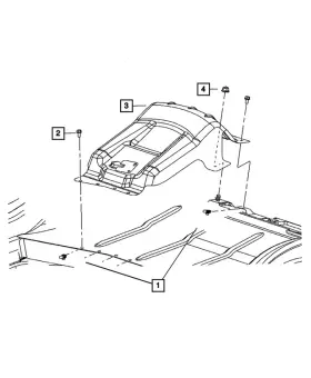 06503195 Mopar Genuine U Nut 6503195