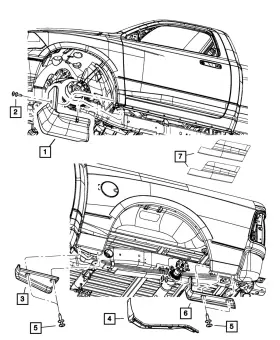 5182157ab Mopar Genuine Anti-chip Film Front Lower Left