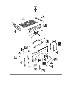 5182159aa Mopar Genuine Anti-chip Film Front Upper Left