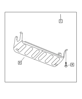 52080217ab Mopar Genuine Front Skid Plate