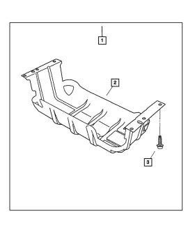 52100332ah Mopar Genuine Skid Plate