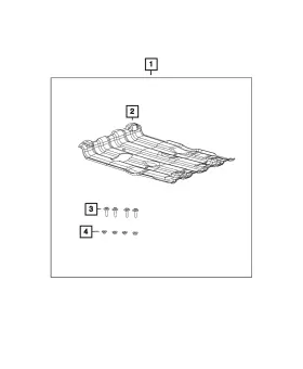 52124603ad Mopar Genuine Skid Plate