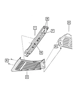 52128499ad Mopar Genuine Transfer Case Skid Plate