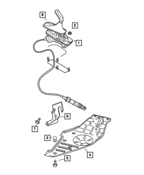 6506644aa Mopar Genuine Powertrain Skid Plate Screw