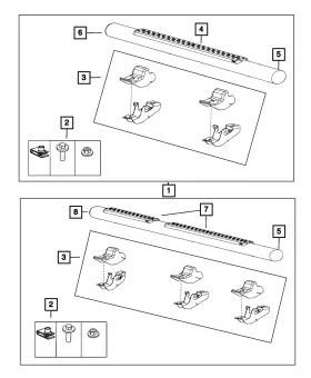 68056194ab Mopar Genuine Step Nerf Bar Kit