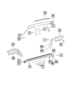 68071575ab Mopar Genuine Anti-chip Film Left