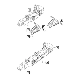 68084722aa Mopar Genuine Transfer Case Skid Plate