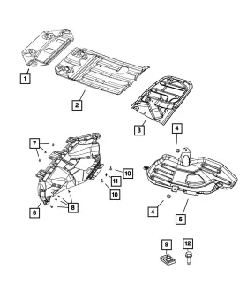 68137927aa Mopar Genuine Transfer Case Skid Plate