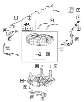 68145554af Mopar 68145554ag Genuine Urea Tank - Skid Plat