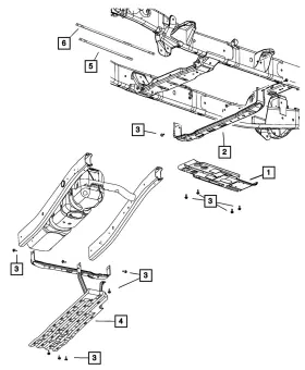 68213435aa Mopar Genuine Underbody - Plate