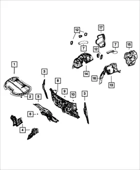 68225668aa Mopar Genuine Body Stuffer Foam Kit
