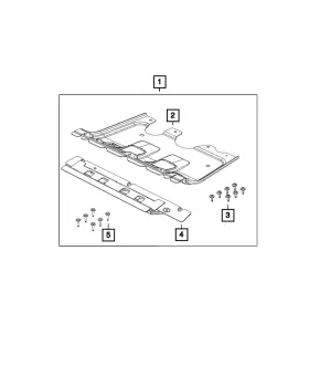 68249570aa Mopar Genuine Skid Plate