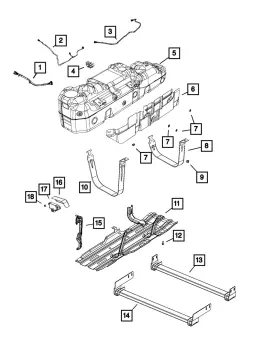 68303523ab Mopar Genuine Skid Plate Bracket