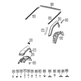 68548429aa Mopar For Jeep Gladiator 2020-2025 Anti-chip Film