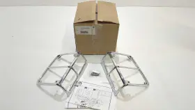 82210268ab Mopar New Oem Genuine Chrome Tail Light Guard Kit 2007-2018 Wrangler Jk Set Pair