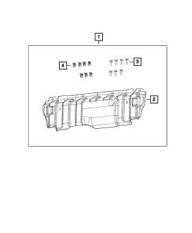 82214330 Mopar Genuine Skid-front Plate Kit