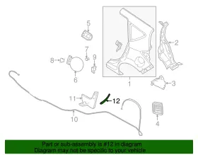 78817-3wc0a Nissan Genuine 2014-2019 Versa Note - Stone Guard #2