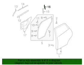 82284-1aa1a Nissan Genuine Door Edge Guard #2