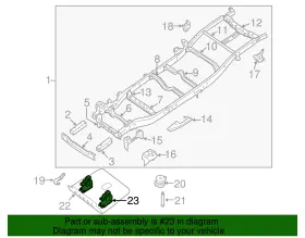 999t4-7s205 Nissan Genuine Skid Plate Bracket #2