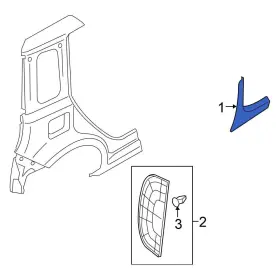 828931fa0c Nissan Oe For Cube 2009-2013 Rear Left Stone Guard