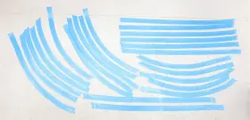 T99d76ma0a Nissan New Oem Clear Door Edge Protector Set For Rogue Sport 19-22