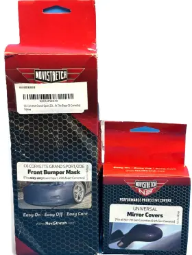 Fbm655v Novistretch Fbm655v/ Mc150 C6 Corvette Grand Sport Z06 Base Front Bumper Mask/mirror Covers New Free S&h