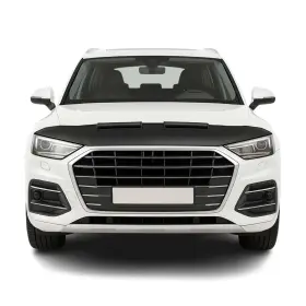 1113bsz4 Omac Car Bonnet Mask Hood Bra For Audi Q5 Sq5 2.gen 2018-2025 Black 1 Pc